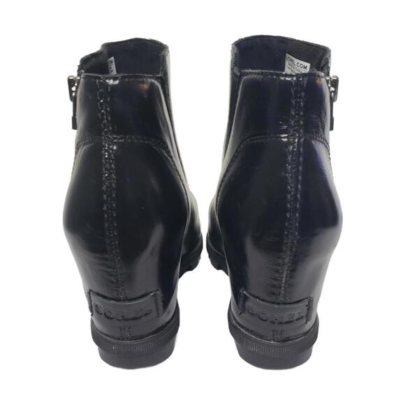 Sorel Women's Sz 10 Black Joan of Arctic Wedge Boots - Picture 5 of 9
